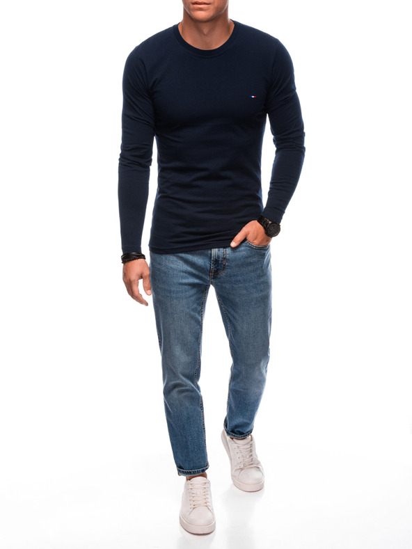 Edoti EDOTI Langarm-T-Shirt für Herren, dunkelblau