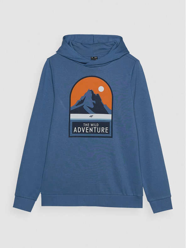 4F 4F Sweatshirt mit Kapuze für Jungen - Blau