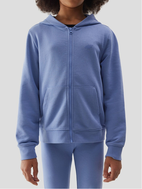 4F Mädchen Trainingsjacke mit Kapuze 4F - dunkelblau