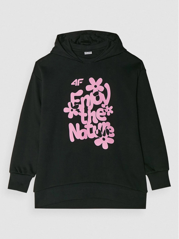 4F 4F Mädchen-Kapuzen-Sweatshirt mit Kapuze