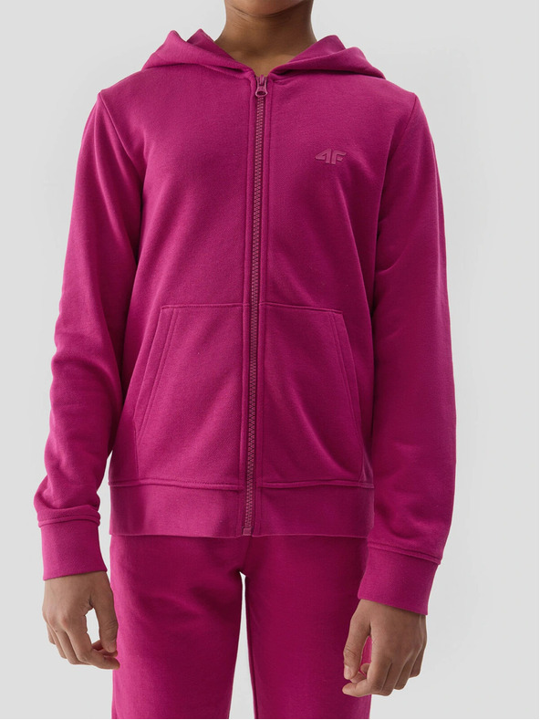 4F Mädchen-Kapuzen-Sweatjacke 4F