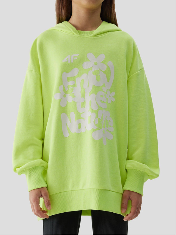 4F 4F Mädchen-Kapuzen-Sweatshirt mit Kapuze