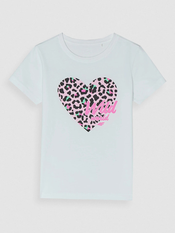4F Bedrucktes T-Shirt für Mädchen 4F