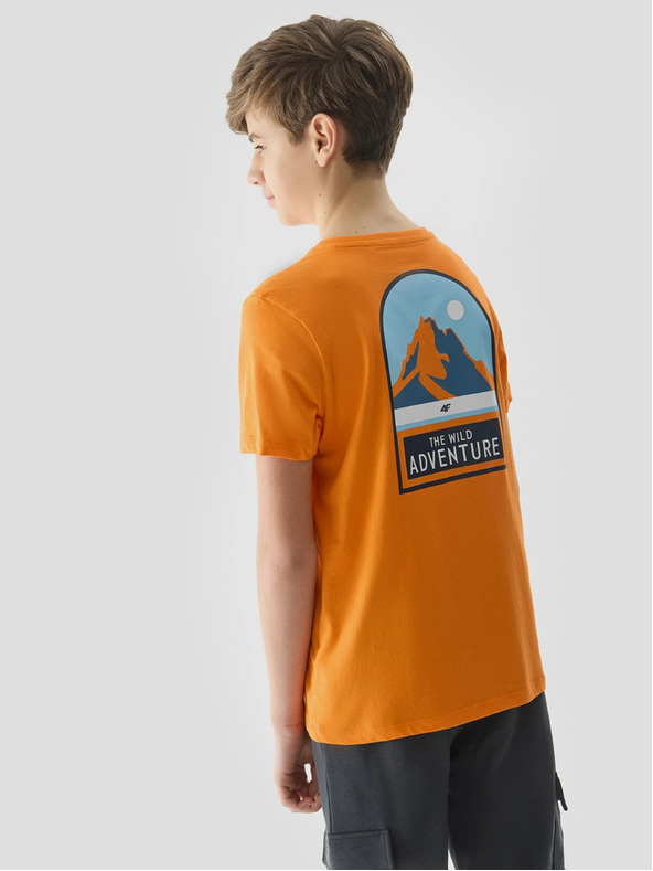 4F Jungen T-Shirt aus Bio-Baumwolle mit 4F-Aufdruck