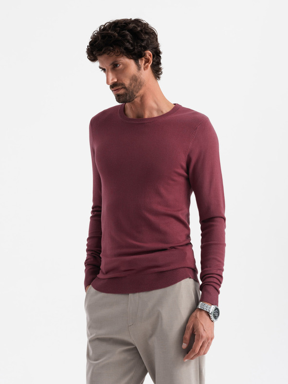 Ombre Clothing Klassischer Herren Rundhals-Pullover Ombre Kleidung