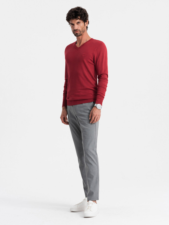 Ombre Clothing Elegantes Herren BASIC V-Ausschnitt Pullover Ombre Kleidung