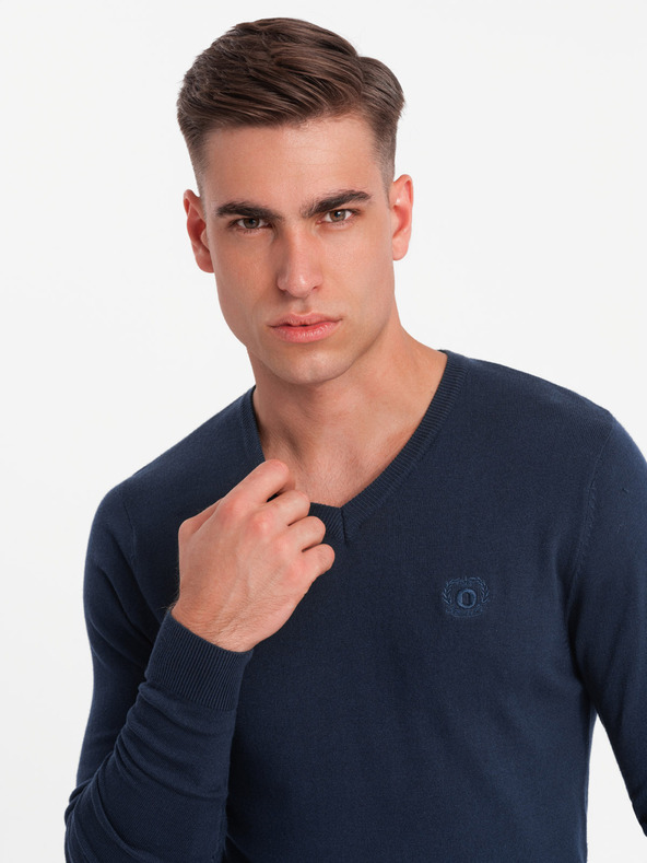 Ombre Clothing Elegantes Herren BASIC V-Ausschnitt Pullover Ombre Kleidung