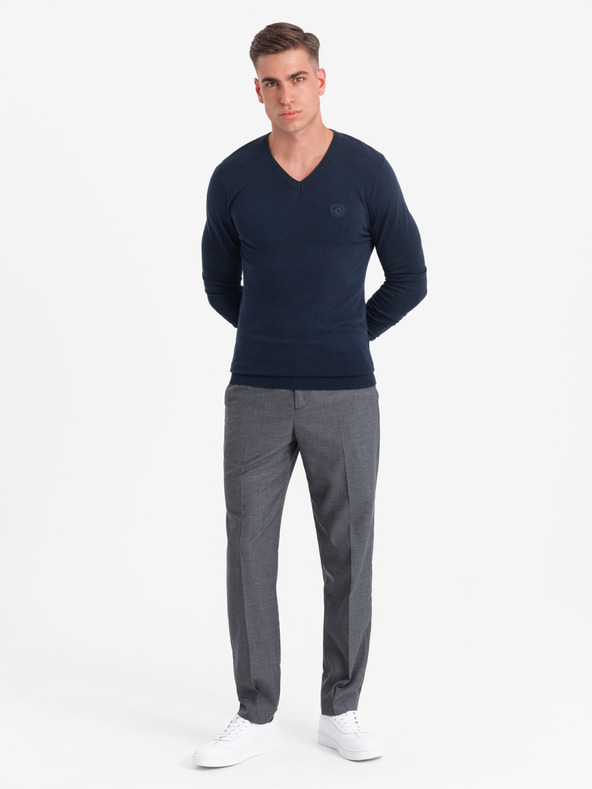 Ombre Clothing Elegantes Herren BASIC V-Ausschnitt Pullover Ombre Kleidung