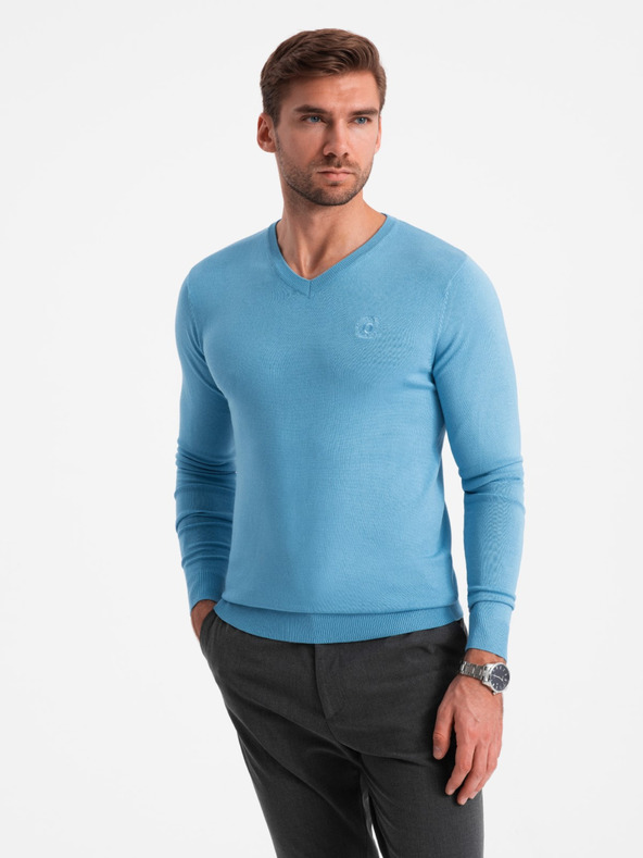 Ombre Clothing Elegantes Herren BASIC V-Ausschnitt Pullover Ombre Kleidung