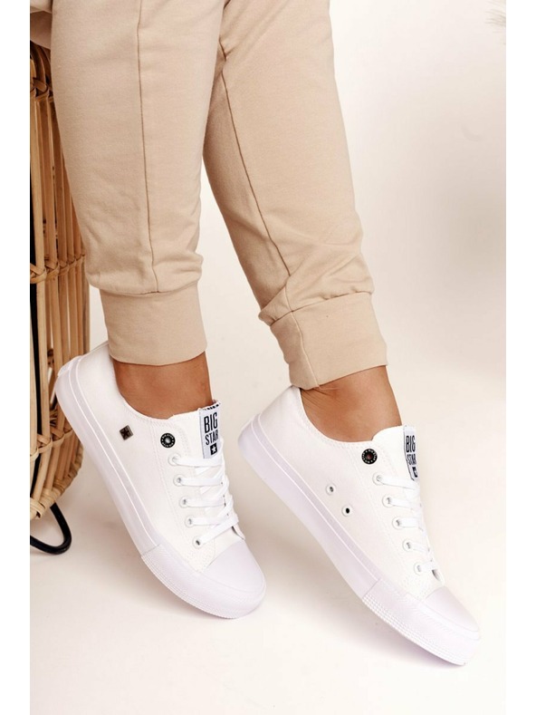 BIG STAR SHOES Damen Big Star Classic Turnschuhe - Weiß