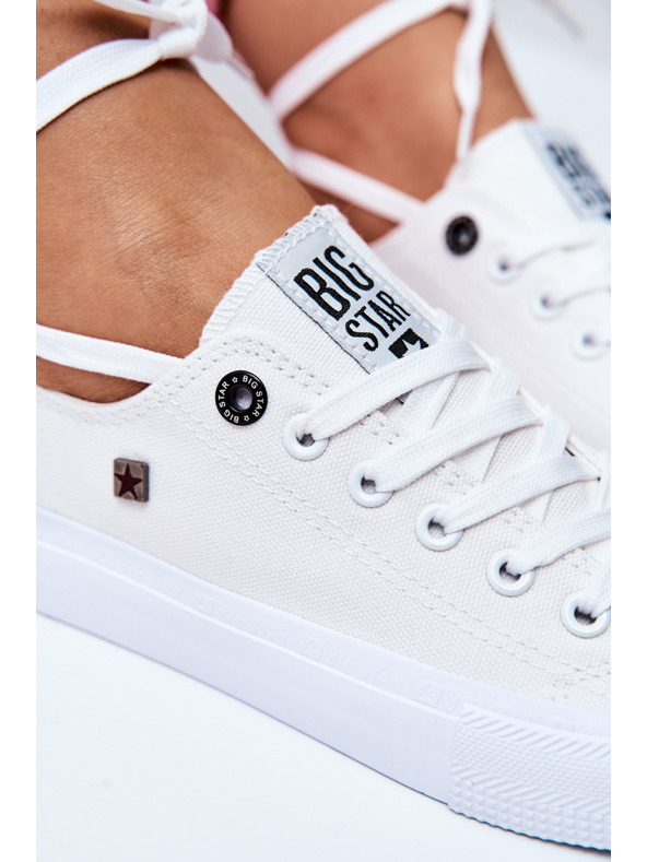 BIG STAR SHOES Damen Big Star Classic Turnschuhe - Weiß
