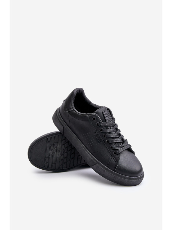 BIG STAR SHOES Turnschuhe Turnschuhe Herren Eco Leder Big Star OO174117 Schwarz