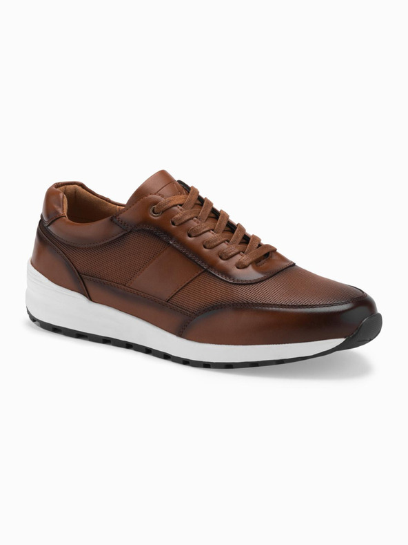 Ombre Clothing Herren Canvas-Sneakers braun Ombre Clothing