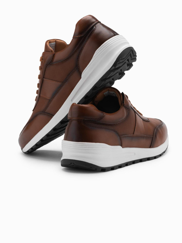 Ombre Clothing Herren Canvas-Sneakers braun Ombre Clothing