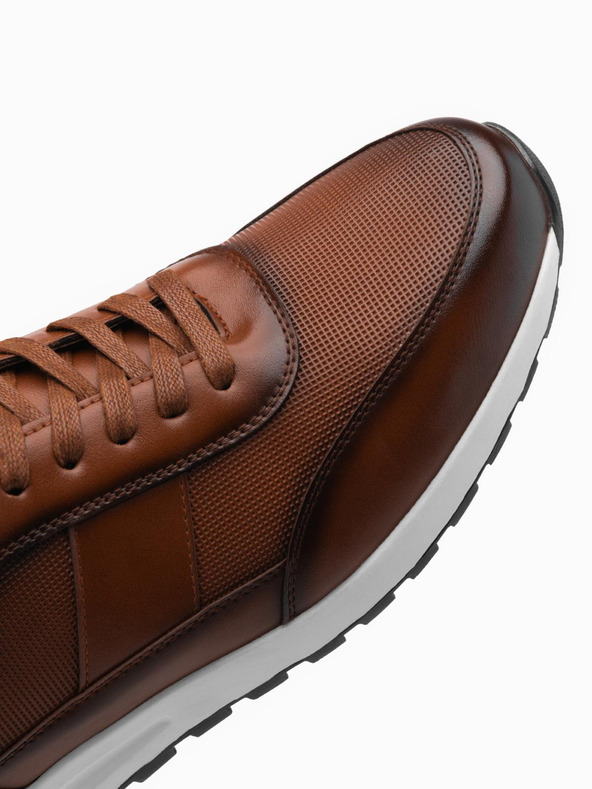 Ombre Clothing Herren Canvas-Sneakers braun Ombre Clothing