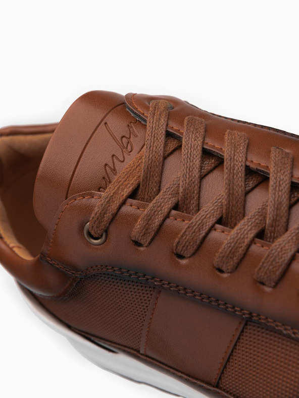 Ombre Clothing Herren Canvas-Sneakers braun Ombre Clothing