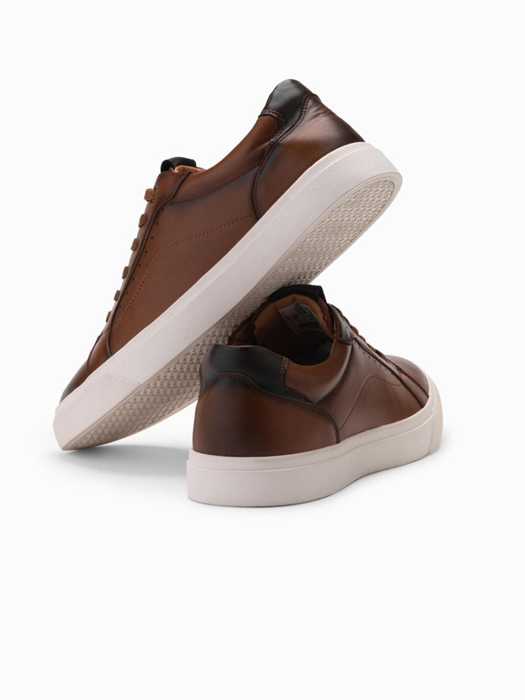 Ombre Clothing Herren Canvas-Sneakers braun Ombre Clothing