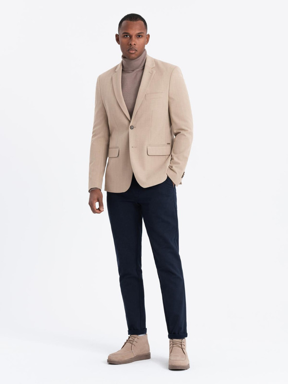 Ombre Clothing Eleganter beiger Blazer aus Wollmischung von Ombre Clothing
