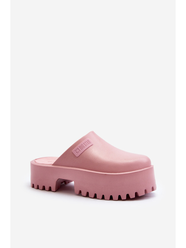 BIG STAR SHOES Damen Pantoffeln mit fester Sohle Big Star Pink