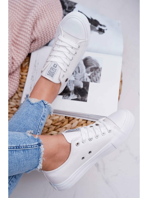BIG STAR SHOES Damen Big Star Classic Turnschuhe - Weiß
