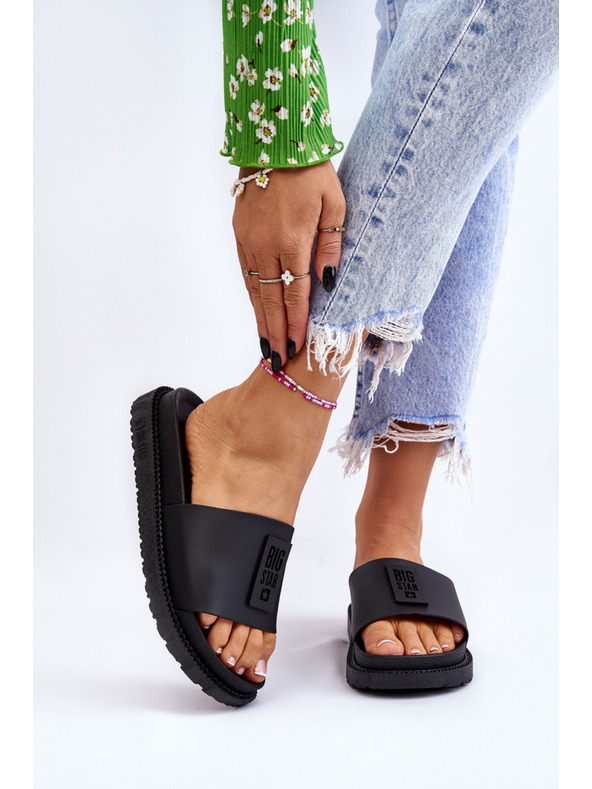 BIG STAR SHOES Damen Hochhackige Pantoffeln Big Star Schwarz