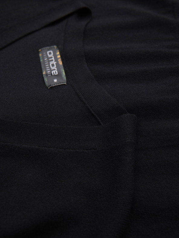 Ombre Clothing Herren Strickpullover mit strukturierten Tupfen - dunkelblau Ombre Clothing