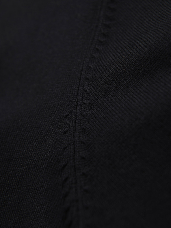 Ombre Clothing Herren Strickpullover mit strukturierten Tupfen - dunkelblau Ombre Clothing