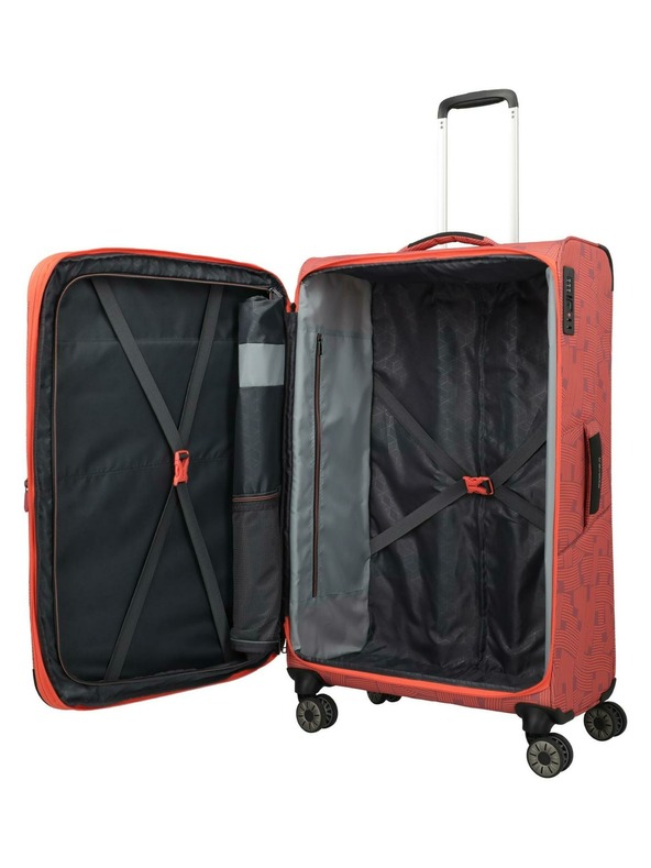Travelite Travel Suitcase Travelite Skaii 4w L Print Peach