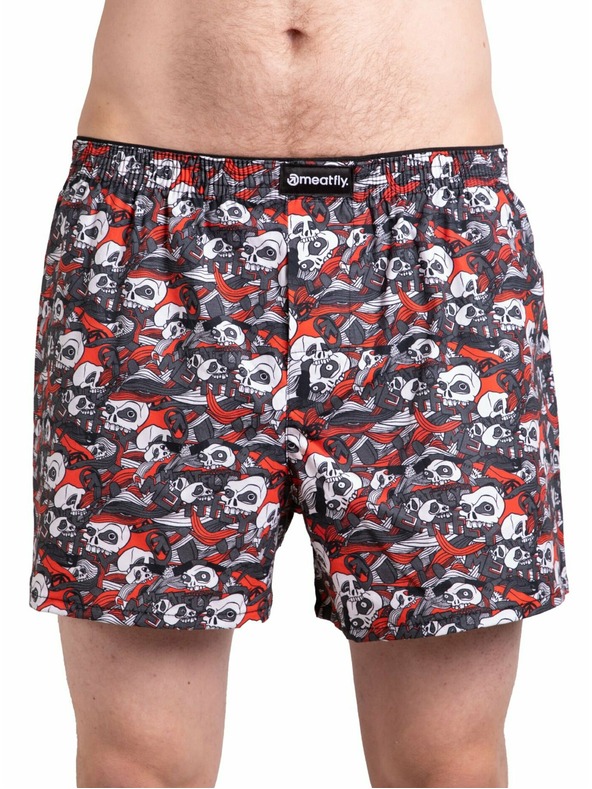 Meatfly Meatfly Herren-Boxershorts Agostino Graveyard | Schwarz | Größe
