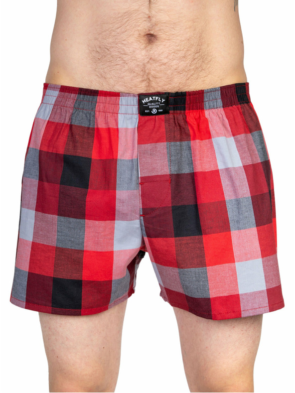 Meatfly Meatfly Herren-Boxershorts Doug Blue / Red | Blau | Größe
