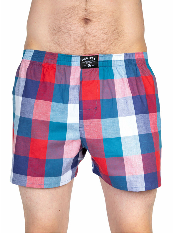 Meatfly Meatfly Herren-Boxershorts Doug Navy Red / Green | Rot | Größe