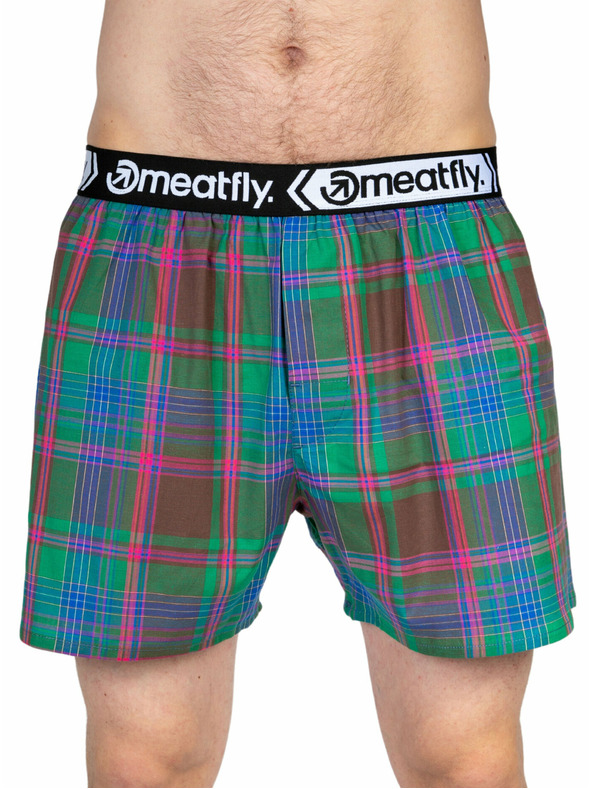 Meatfly Meatfly Herren-Boxershorts Gigi Pink / Green | Rosa | Größe