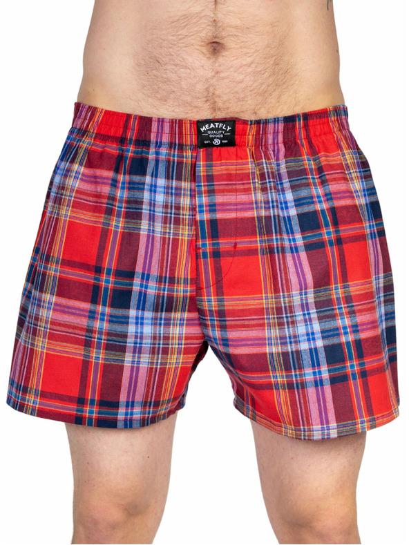 Meatfly Meatfly Herren-Boxershorts Doug Pink / Green | Rosa | Größe