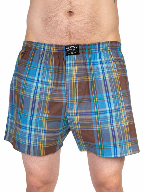Meatfly Meatfly Herren-Boxershorts Doug Yellow / Brown | Gelb | Größe