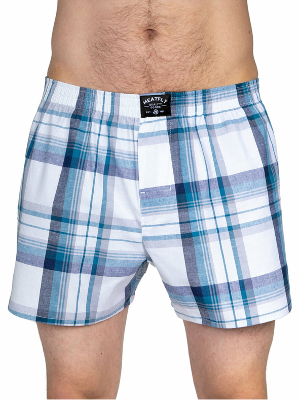 Meatfly Meatfly Herren-Boxershorts Doug White Red / Blue