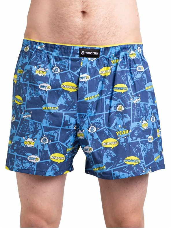 Meatfly Meatfly Herren-Boxershorts Agostino Yellow/Blue
