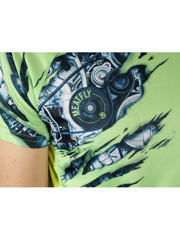 Meatfly Meatfly functional shirt Reaper A - Lime green | Green | Size