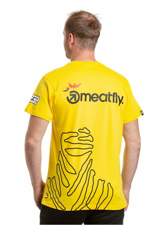 Meatfly Meatfly Herren T-Shirt Dakar Gelb | Gelb | Größe