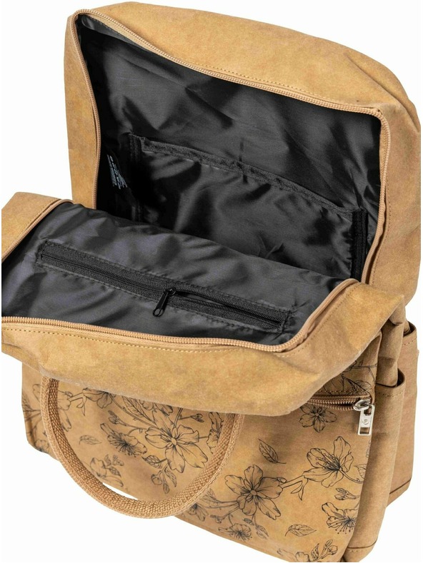 Meatfly Meatfly Paper Backpack Cheery Blossom Brown 18 L