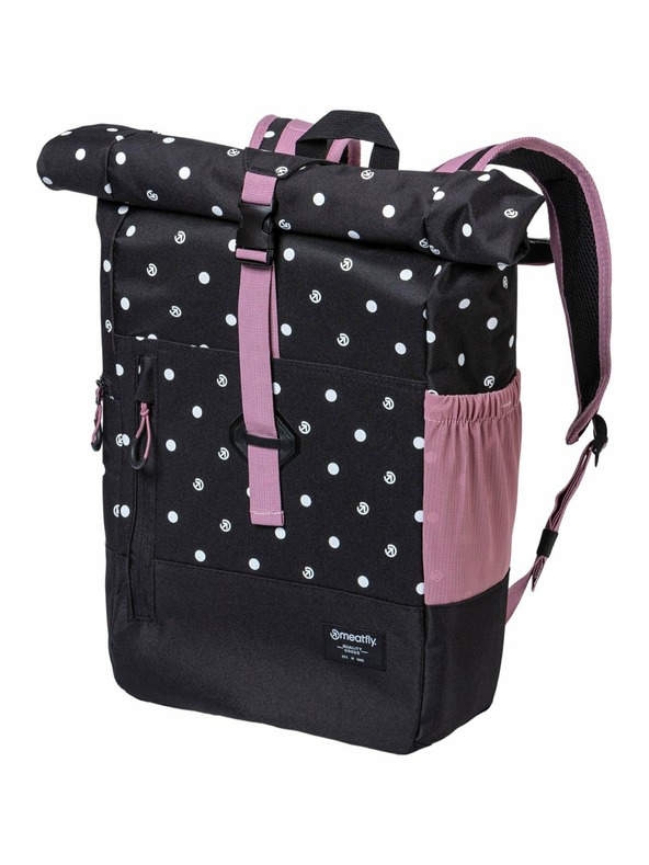 Meatfly Meatfly Holler Backpack Black Dots 28 L | Black | Volume 28 L