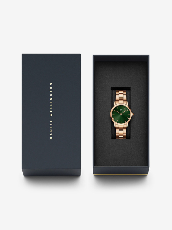 Daniel Wellington Damen Uhr in Rosagold Daniel Wellington Iconic Emerald
