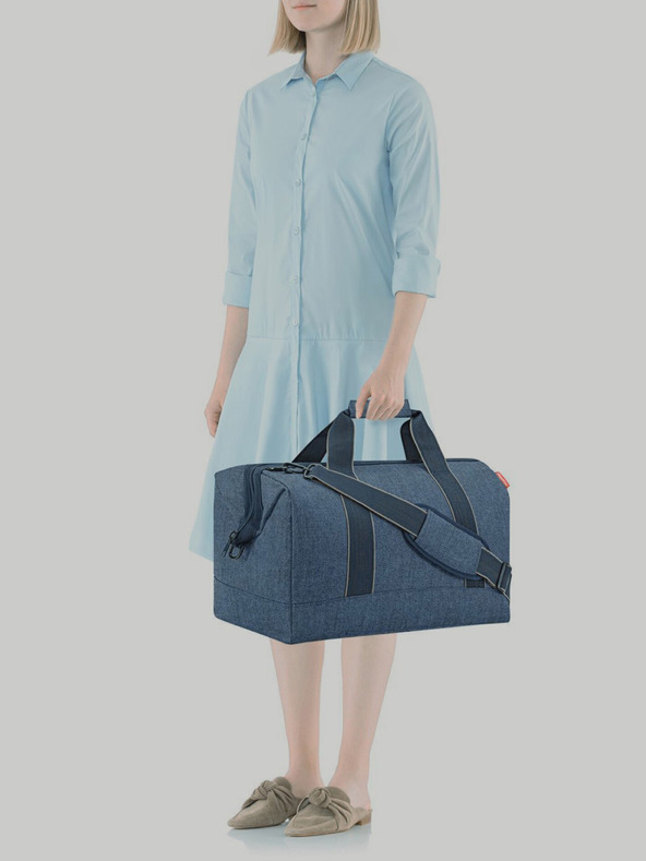 Reisenthel Dark Blue Herringbone Travel Bag Reisenthel Allrounder L