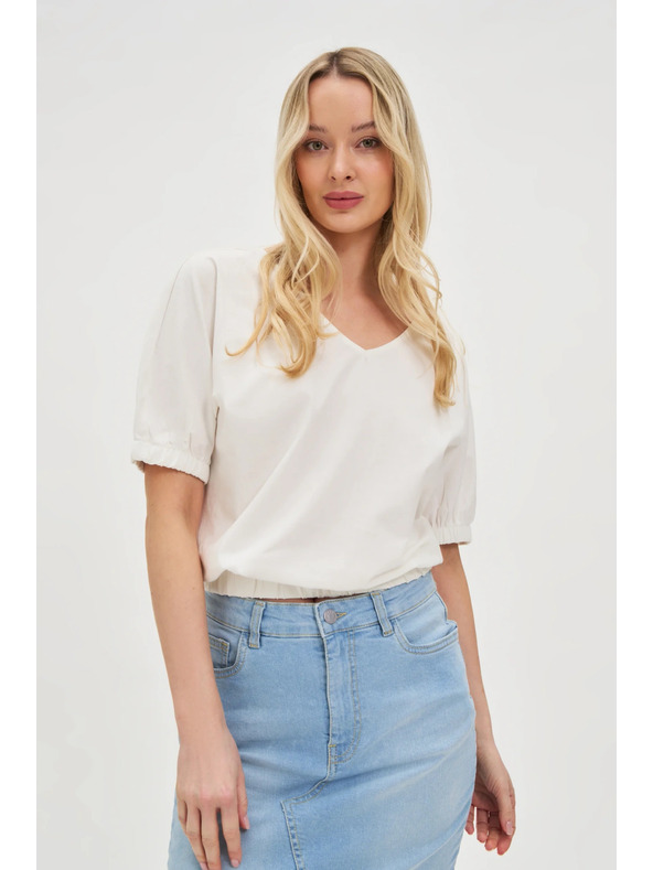 Moodo Damen T-Shirt Weiß Moodo