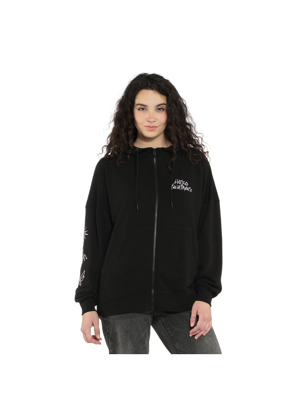 Horsefeathers Schwarzer Damen-Hoodie Sima HORSEFEATHERS