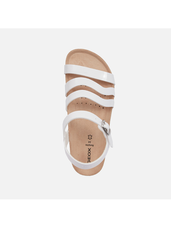 Geox White Geox Adriel Girls Sandals