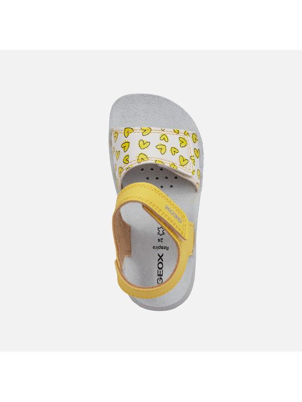 Geox Gelbe Geox Lightfloppy Sandalen für Mädchen