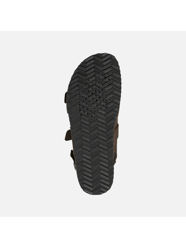 Geox Dunkelbraune Herrensandalen Geox Ghita