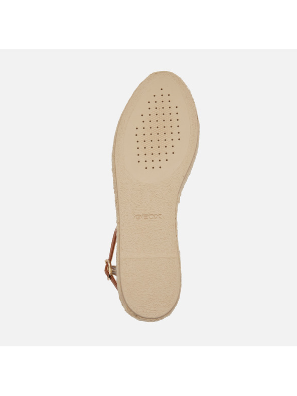 Geox Hellbraune Damen-Sandalen Geox D Lampedusa