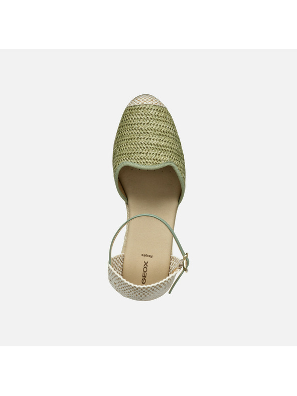 Geox Hellgrüne Geox Gelsa Low Damensandalen