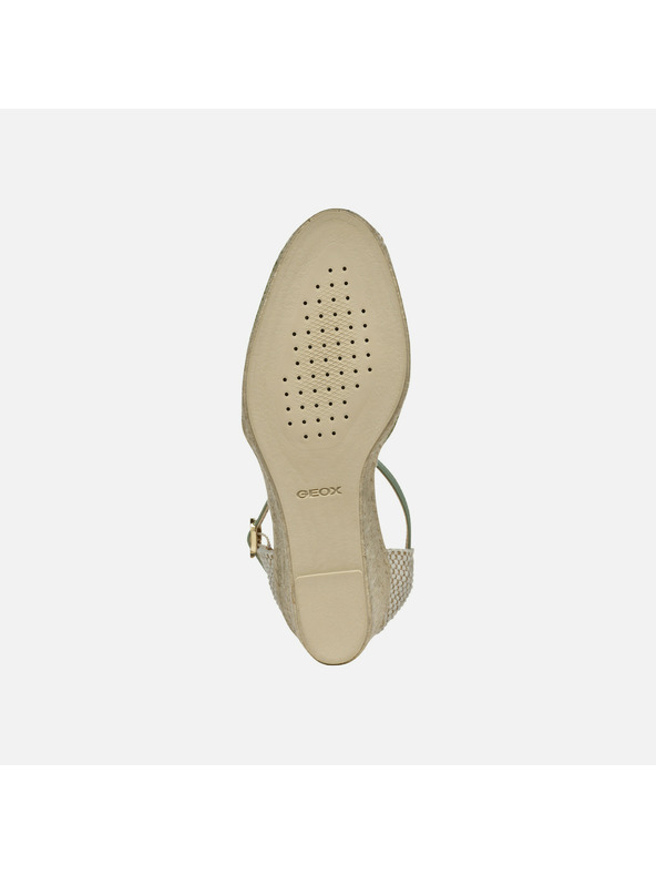 Geox Hellgrüne Geox Gelsa Low Damensandalen